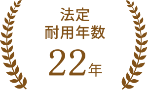 法定耐用年数22年